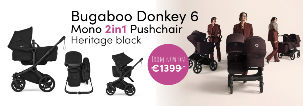 Bugaboo Donkey 6 Mono Kinderwagen 2 In 1 Black | Heritage Black