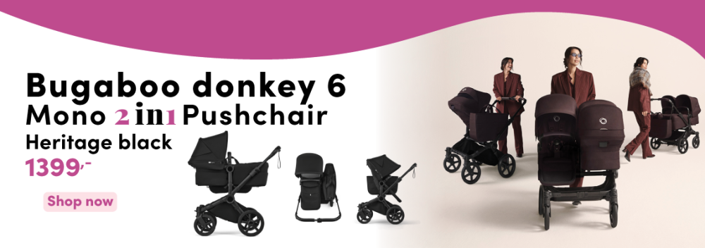Bugaboo Donkey 6 Mono Kinderwagen 2 In 1 Black | Heritage Black