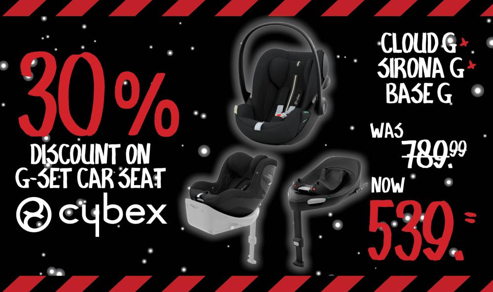 Cybex Car Seats Set Cloud G Plus + Sirona G Plus Moon Black + Base G