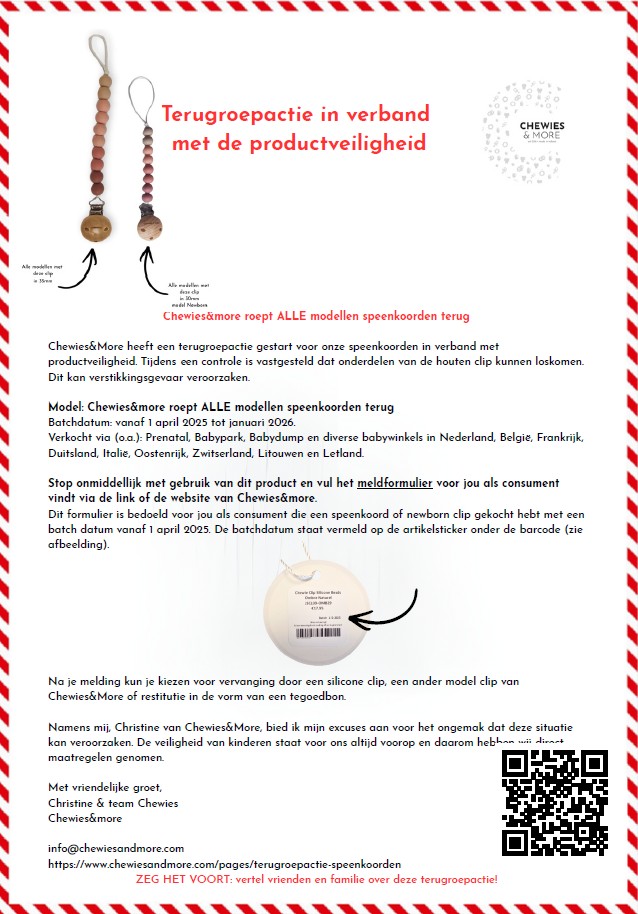 Terugroepactie Chewies & More