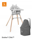 Stokke® Clikk™ Kinderstoel Cloud Grey + Reistas