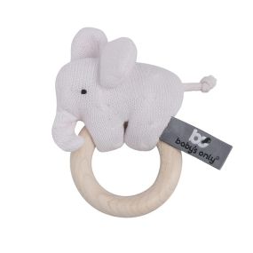 Baby's Only Wooden Rattle Elephant Classic Pink