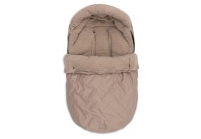 Jollein Footmuff Group 0+ 3/5 Point Harness Embossed Milky Coffee