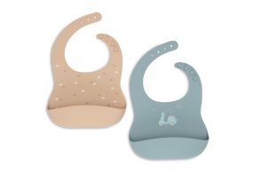 Jollein Silicone Bib On The Go 2-pack