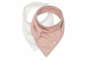 Jollein Bandana Bibs Twinkling Wild Rose 2 Pieces