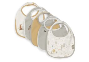 Jollein Bib Jersey Waterproof Miffy Heads 5 Pieces