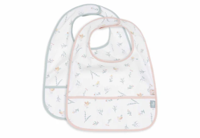 Jollein Bib Waterproof Lovely Birds (2pack)