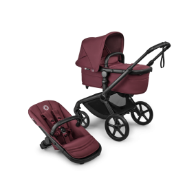 Bugaboo Stroller 2 in 1 Fox 5 Renew Complete Black | Dark Cherry