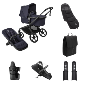 Bugaboo Stroller Fox 5 Renew Essential Bundle Complete Black | Deep Indigo