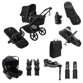 Bugaboo Stroller Fox 5 Renew Ultimate Newborn Bundle Complete Black | Heritage Black