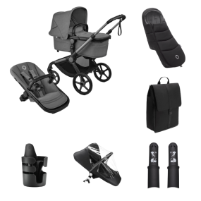 Bugaboo Stroller Fox 5 Renew Essential Bundle Complete Graphite | Moon Grey