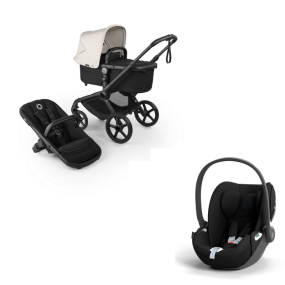 Bugaboo Stroller 3 in 1 Fox 5 Renew Complete Black | Heritage Black Misty White + Cybex Car Seat Group 0 Cloud T I Size Sepia Black