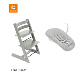 Stokke® Kinderstoel Tripp Trapp® Glacier Green + Newborn Set™