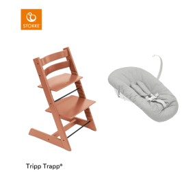 Stokke® Kinderstoel Tripp Trapp® Terracotta + Newborn Set