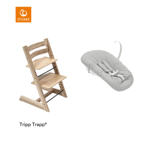 Stokke® Tripp Trapp® High Chair Wild Wood + Newborn Set™