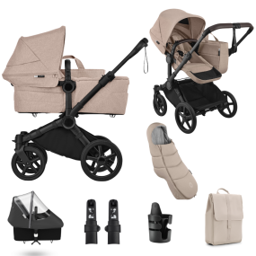 Bugaboo Donkey 6 Mono Essential Bundle Black | Desert Taupe Melange