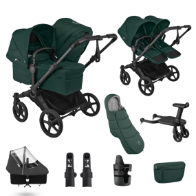 Bugaboo Donkey 6 Duo Essential Bundle Black | Fern Green