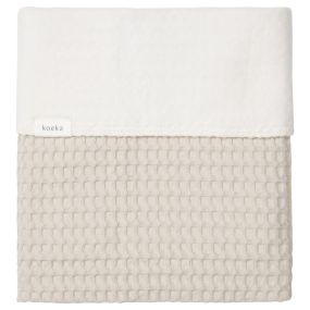 Koeka Crib Blanket Cotton Fleece Waffle Amsterdam Sand 100x75