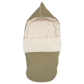 Koeka Stroller Footmuff Waffle/Teddy Oslo Moss One Size