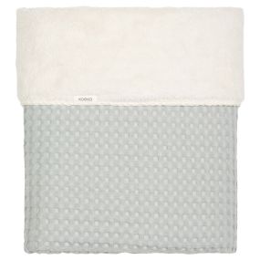 Koeka Cot Blanket Waffle Teddy Oslo Ocean Air 100x150