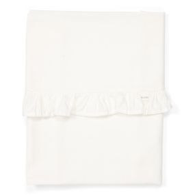 Koeka Ruffle Sheet Warm White 80x100 cm