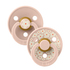BIBS Studio Pacifier Colour Jasmine Latex Size 2 Blush Mix (2-pack)