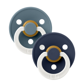 BIBS Pacifier Colour Petrol GLOW / Deep Space GLOW Size 1 (2-pack)