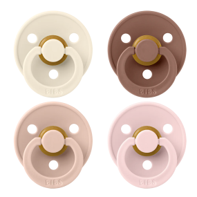 BIBS Pacifier Colour Ivory / Blush / Woodchuck / Blossom Size 1 (4-pack)