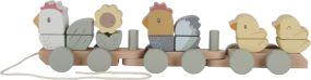 Little Dutch Block Train Hen Little Farm FSC
