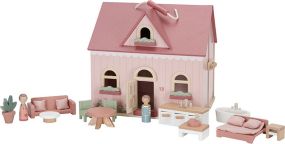 Little Dutch Wooden Dollhouse small Pink FSC
