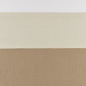 Meyco Baby Plume Cot Sheet Soft Sand - 100x150cm