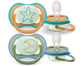 Avent Pacifier +18M Ultra Air Night Star/Moon