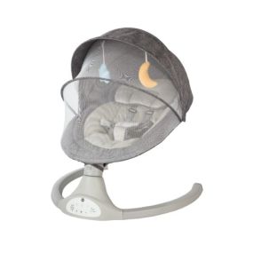 Bebies First Baby Swing Grey