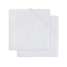 Jollein Fitted Sheet Molton 60x120cm White (2pack)