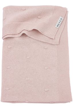 Meyco Crib Blanket Mini Knots Soft Pink 75x100cm