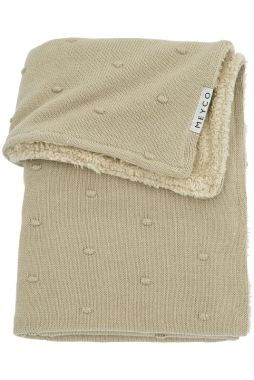Meyco Cradle Blanket Teddy Mini Knots Sand 75x100cm