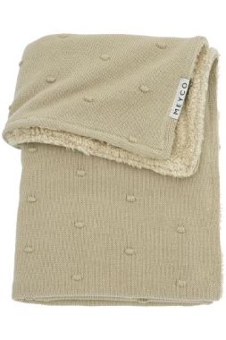Meyco Cradle Blanket Teddy Mini Knots Sand 100x150 cm