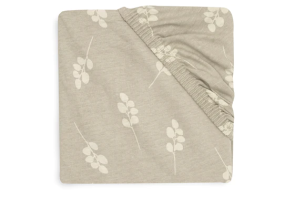 Jollein Hoeslaken Jersey Wieg 40/50 x 80/90 cm Twig Olive Green