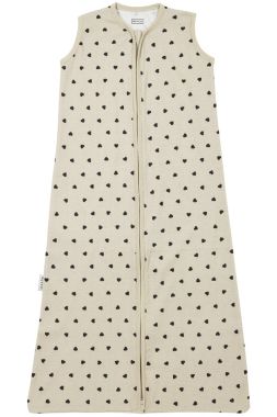 Meyco Baby Sweet Heart Summer Sleeping Bag Soft Sand/Black 60 cm