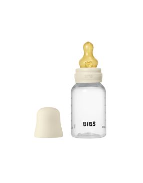 BIBS Baby Bottle Round Latex 150 ml Slow Flow Ivory