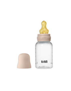 BIBS Baby Bottle Round Latex 150 ml Slow Flow Blush