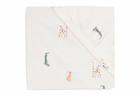 Jollein Fitted Sheet Jersey 40/50x80/90cm Jungle Jambo