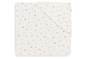Jollein Hoeslaken Jersey 40/50x80/90cm | Pretty Picnic Flower Drops