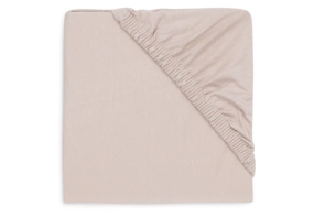 Jollein Fitted Sheet Crib Mattress Jersey 95cm Nougat
