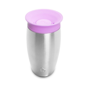 Munchkin Stainless Steel Miracle Sippy Cup Purple