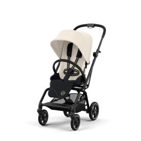 Cybex Buggy Eezy S Twist +2 Canvas White | Light Beige | Black Frame
