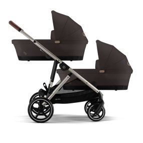 Cybex Tweeling Kinderwagen Gazelle S Taupe Chocolate Brown
