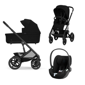 Cybex Kinderwagen 3 In 1 Talos S Lux Moon Black | Black Met Cybex Autostoel Cloud T
