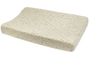 Meyco Baby Rib Mini Spot Changing Mat Cover - Sand Melange 50x70cm