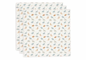 Jollein Muslin Cloth Small 70x70cm Roarsome (3-pack)